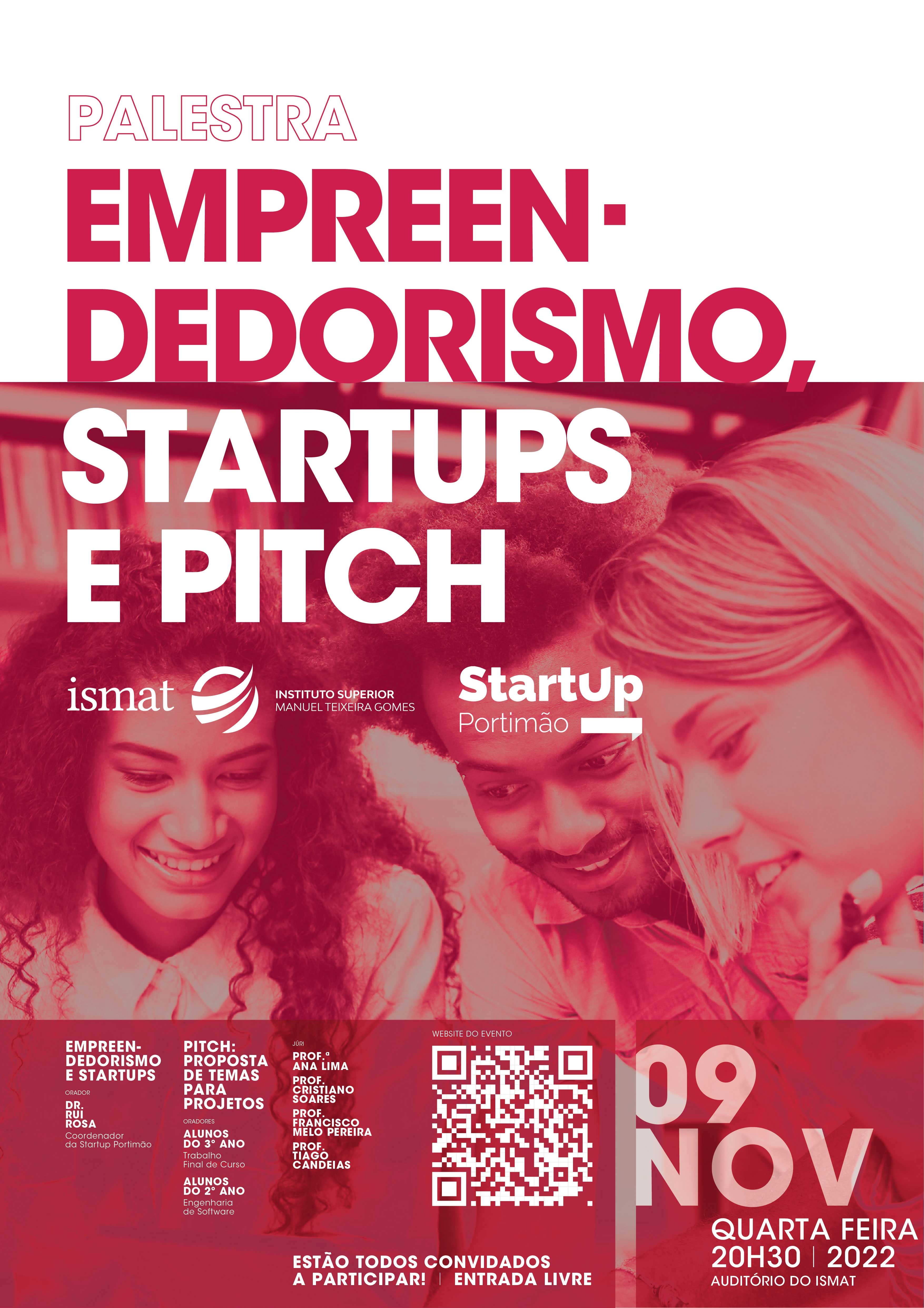 Palestra Empreendedorismo Startups e Pitc ISMAT 22